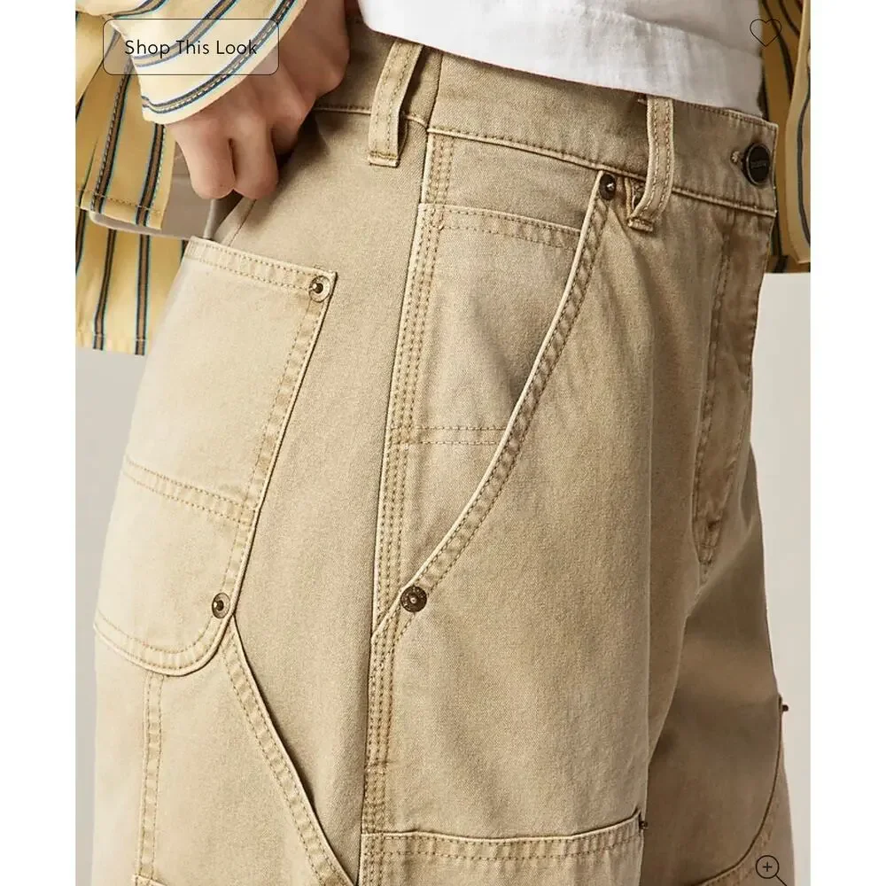 J. Crew Painter pant in cotton canvas Beige Buckthorn NWT size 31 - Picture 2 of 8